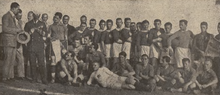 Reprezentacja Polski przed meczem z Rumunią rozegranym w 1922 roku