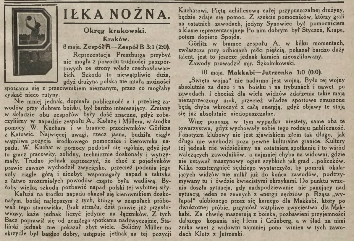 Przeglad Sportowy nr 19 z 14.05.1924 s. 11