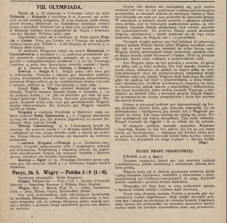 Sport Ilustowany nr 14 z 05.06.1924 s.1