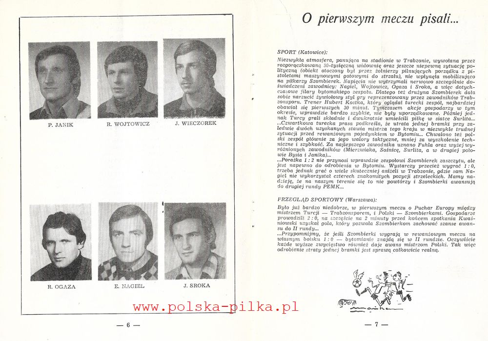 01.X.1980 GKS SZOMBIERKI BYTOM TRABZONSPOR 5