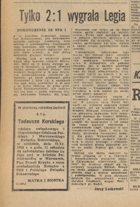 Legia Galatasar 1