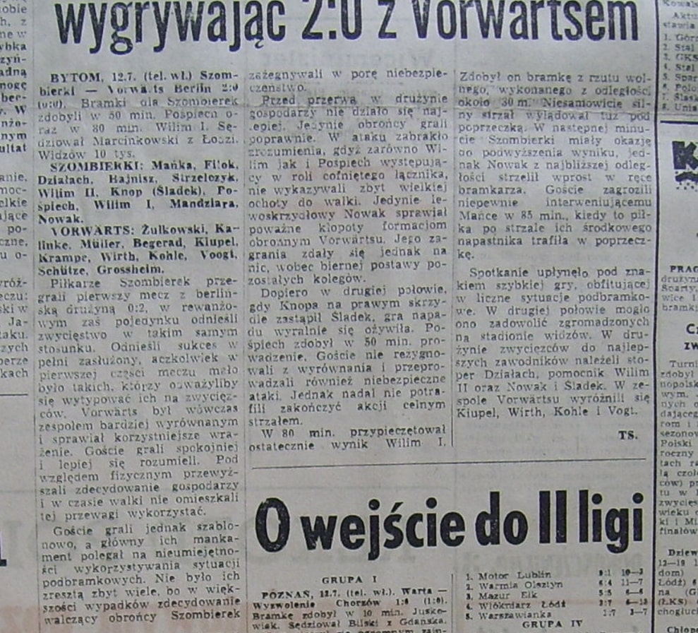 Szombierki Vorwarts 1