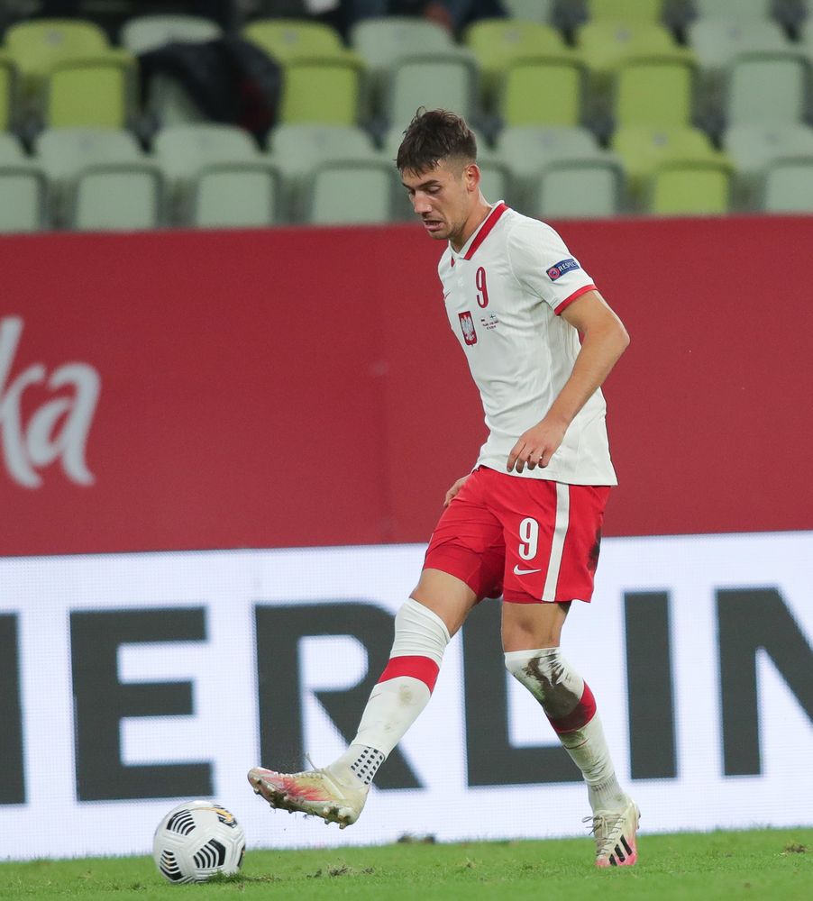 Jakub Moder to przyszłość reprezentacji Polski. W meczu z Ukrainą został 316 strzelcem gola dla reprezentacji Polski. Fot.WajdaFoto (Grzegorz Wajda)