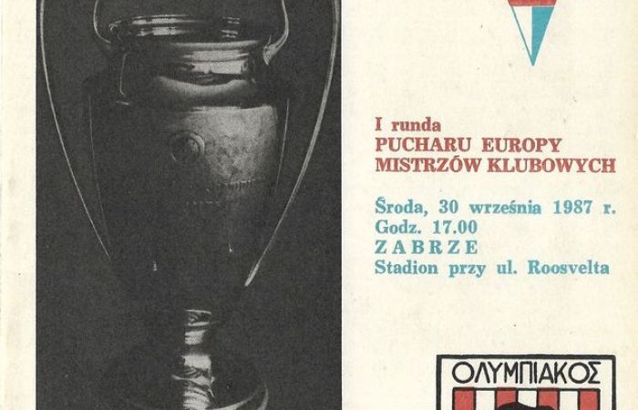 Górnik Zabrze - Olympiakos Pireus 2-1 (30-9-1987)