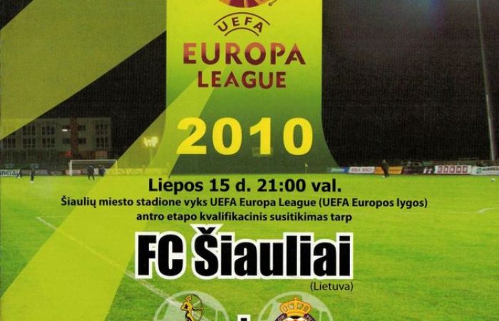 FC Šiauliai - Wisła Kraków 0-2 (15-7-2010)